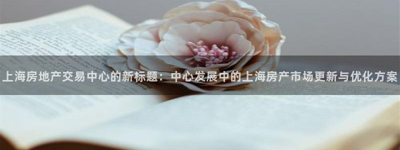 和记备用官网：上海房地产交易中心的新标题：中心发展中的上海房