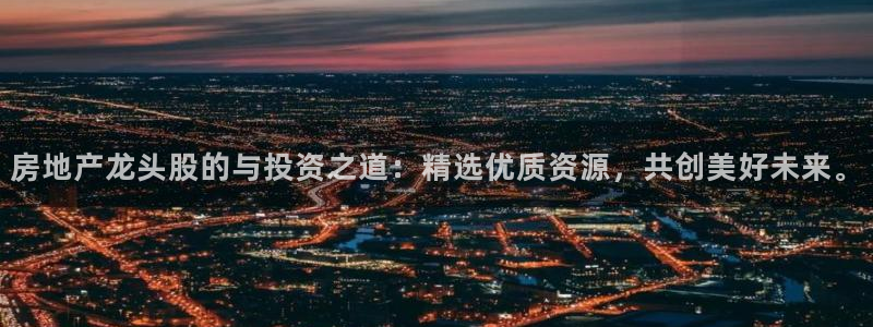 和记怡情h88官网中文版：房地产龙头股的与投资之道：精选优质