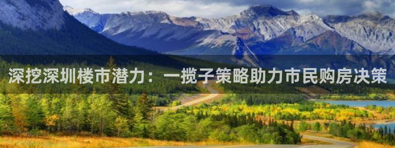 和记h88永久官网：深挖深圳楼市潜力：一揽子策略助力市民购房
