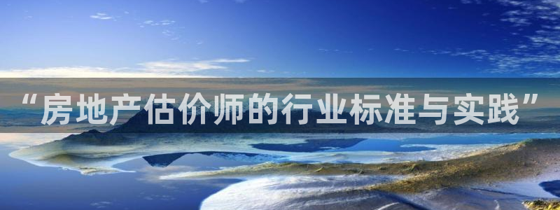 澳门和记官网：“房地产估价师的行业标准与实践”