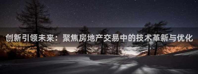 和记娱乐在线官网：创新引领未来：聚焦房地产交易中的技术革新与