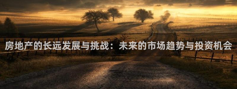 和记3hk官网：房地产的长远发展与挑战：未来的市场趋势与投资