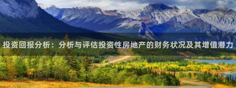 和记娱乐手机官网：投资回报分析：分析与评估投资性房地产的财务
