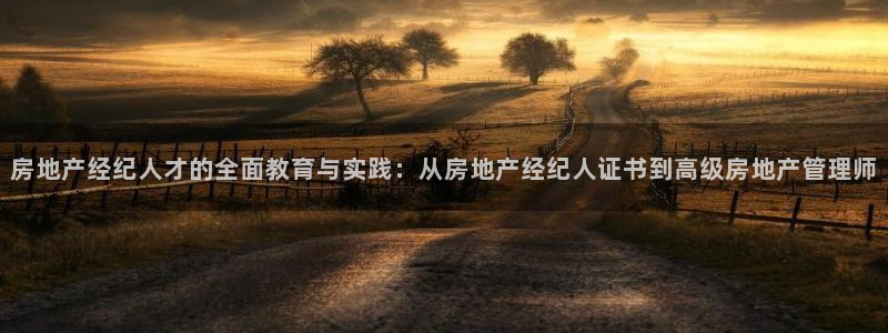 和记娱乐手机官网：房地产经纪人才的全面教育与实践：从房地产经