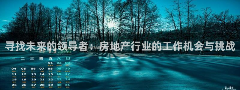 和记怡情官网：寻找未来的领导者：房地产行业的工作机会与挑战