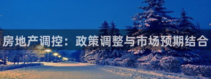 和记体育官网：房地产调控：政策调整与市场预期结合