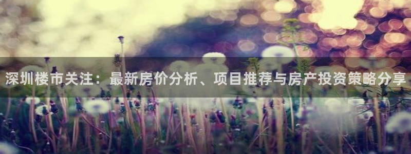 和木记官网：深圳楼市关注：最新房价分析、项目推荐与房产投资策